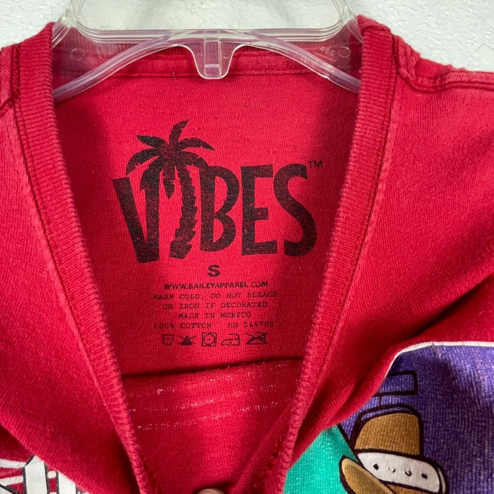 VIBES Kids Drip Always Fresh Red Graphic T Shirt Size Small Streetwear Bears - Picture 4 of 7